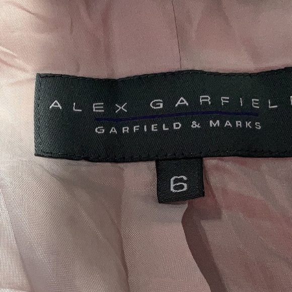 Vintage Alex Garfield & Marks Women’s Long Blazer Jacket Gray Tailored Size 6 S - Picture 4 of 6